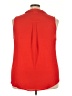 Torrid 100% Polyester Red Sleeveless Blouse Size 3X Plus (3) - photo 2