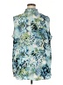 Jaclyn Smith 100% Polyester Blue Sleeveless Blouse Size 2X - photo 2