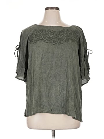 Christopher & Banks Short Sleeve Blouse (view 1)