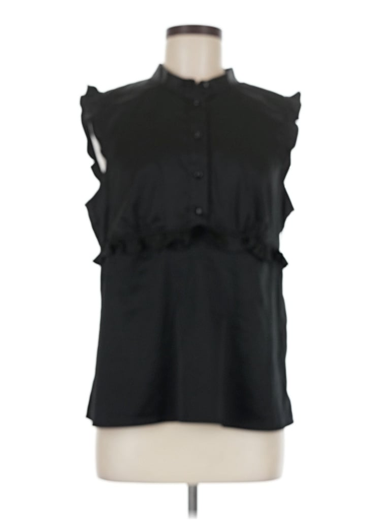 Pre-owned Bob Mackie Sleeveless Blouse In Black
