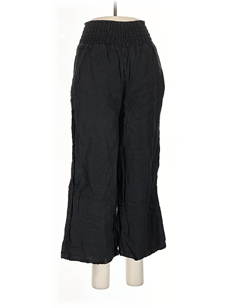 Pre-owned Bella Dahl Linen Pants In Black
