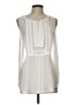 Black Rainn Ivory Sleeveless Blouse Size L - photo 1