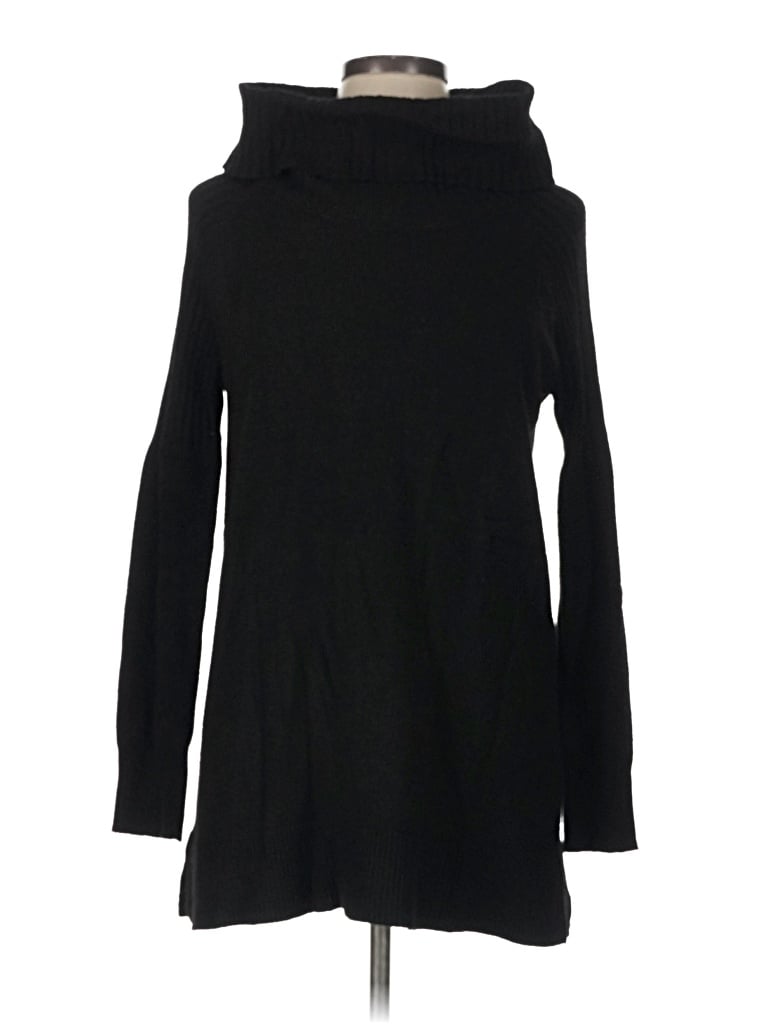 Pre-owned Time And Tru Turtleneck Sweater In Black
