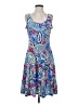 MSK Paisley Blue Casual Dress Size S - photo 1