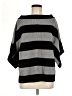Tory Burch 100% Wool Stripes Black Poncho Size M - photo 1