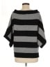 Tory Burch 100% Wool Stripes Black Poncho Size M - photo 2