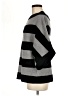 Tory Burch 100% Wool Stripes Black Poncho Size M - photo 5