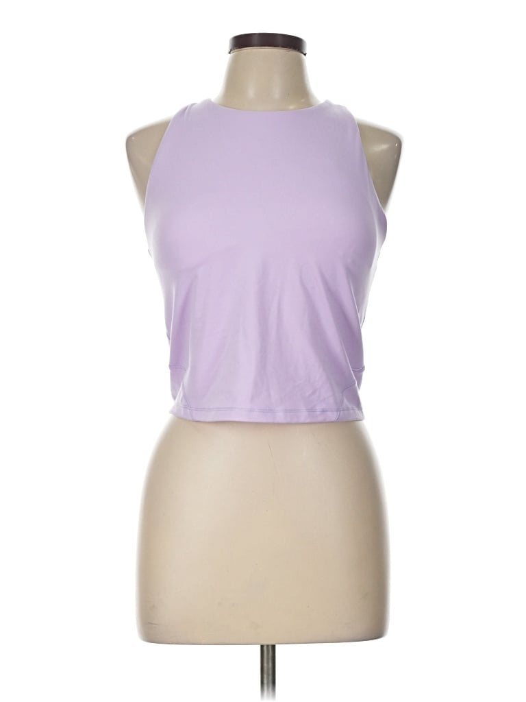 Pre-owned All In Motion Tank Top Purple Halter Neckline Tops