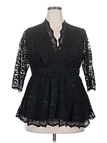 Kiyonna 3/4 Sleeve Blouse (view 1)