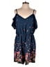 Shein Curve 100% Polyester Hearts Blue Romper Size 12 Plus (0) - photo 1