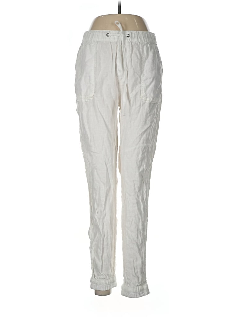 Pre-owned C&c California Linen Pants In Ivory