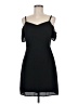 Express 100% Polyester Solid Black Cocktail Dress Size 6 - photo 1