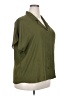 Maurices 100% Polyester Green Short Sleeve Blouse Size XXL - photo 4