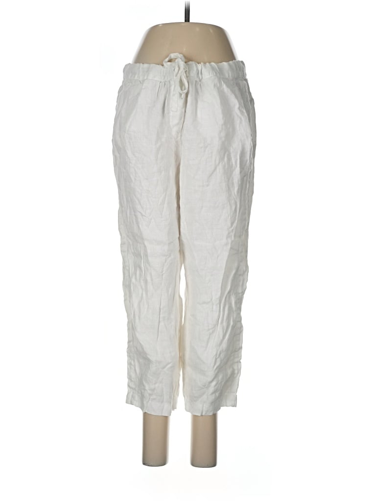 Pre-owned Purejill Linen Pants In Ivory