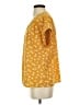 Daniel Rainn 100% Polyester Yellow Short Sleeve Blouse Size S - photo 5