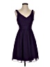 J.Crew 100% Polyester Solid Purple Cocktail Dress Size 4 Petite - photo 1
