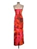 Shein Print Orange Cocktail Dress Size L - photo 2