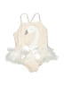 BMG 100% Polyester Ivory One Piece Swimsuit Size 2T - 3T - photo 1