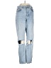 Topshop 100% Cotton Color Block Blue Jeans Size 27 waist - photo 1