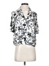 Haver + Blair 100% Polyester Silver Short Sleeve Blouse Size S - photo 1