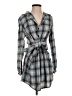 Unbranded 100% Polyester Plaid Gray Casual Dress Size S - photo 1