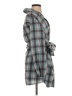 Unbranded 100% Polyester Plaid Gray Casual Dress Size S - photo 4