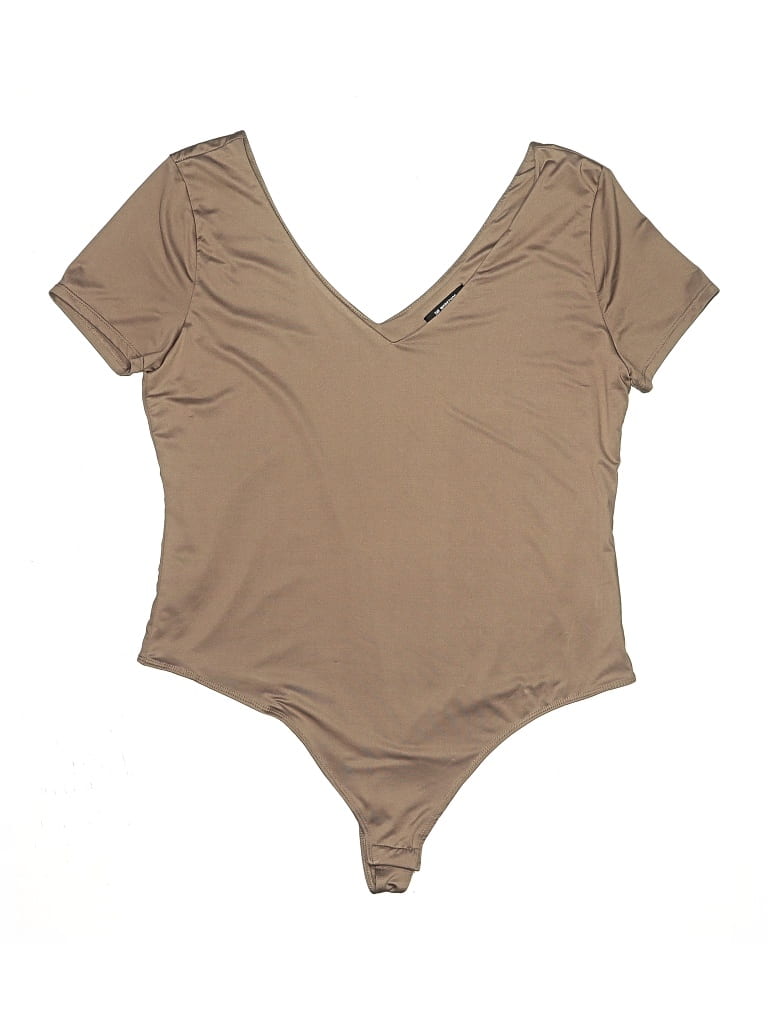 Pre-owned The Workshop Bodysuit In Tan