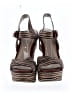 Mia Stripes Brown Wedges Size 6 1/2 - photo 2