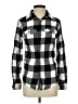 George Plaid Silver Long Sleeve Button-Down Shirt Size XS - photo 1