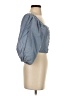 Assorted Brands 100% Cotton Blue 3/4 Sleeve Blouse Size S - photo 4