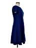 Alyx Solid Blue Casual Dress Size 6 - photo 4