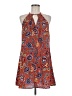 Bebop 100% Polyester Paisley Orange Casual Dress Size M - photo 1