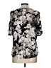 Adrienne Vittadini Silver Short Sleeve Blouse Size L - photo 2