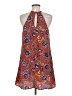 Bebop 100% Polyester Paisley Orange Casual Dress Size M - photo 2