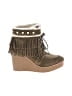 Sam Edelman 100% Leather Brown Green Ankle Boots Size 8 1/2 - photo 1