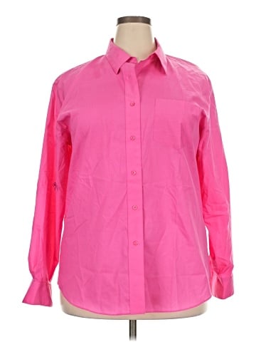 Foxcroft Long Sleeve Button-Down Shirt (view 1)