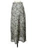 Free People 100% Polyester Paisley Silver Casual Skirt Size 2 - photo 1