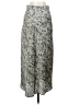 Free People 100% Polyester Paisley Silver Casual Skirt Size 2 - photo 2