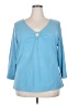 Venezia Blue 3/4 Sleeve Top Size 18 - 20 Plus - photo 1