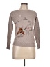 Yuna Graphic Tan Pullover Sweater Size L - photo 1