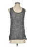 Gold Hawk 100% Viscose Silver Sleeveless Top Size S - photo 1