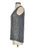 Gold Hawk 100% Viscose Silver Sleeveless Top Size S - photo 5