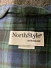 North Style Plaid Black 3/4 Sleeve Button-Down Shirt Size XL - photo 7