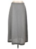 Christopher & Banks Solid Gray Casual Skirt Size 10 - photo 1