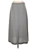 Christopher & Banks Solid Gray Casual Skirt Size 10 - photo 2