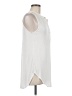 Elia-Cher Ivory Sleeveless Button-Down Shirt Size 8 - photo 4