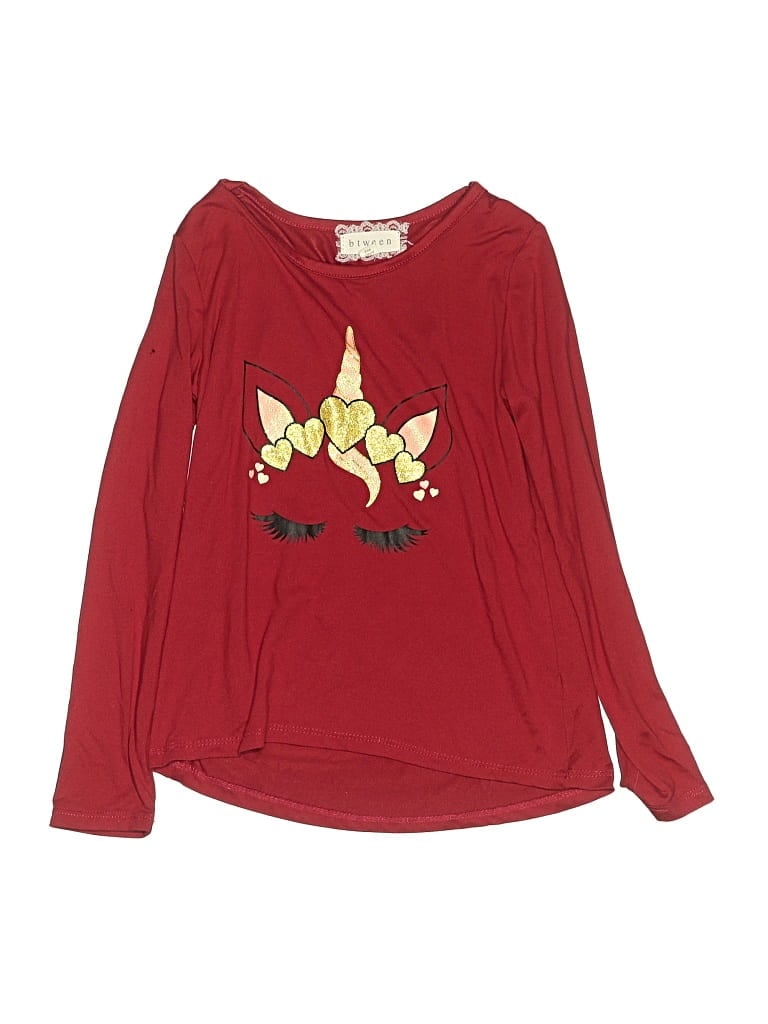 Pre-owned Btween Kids' Long Sleeve T-shirt In Red