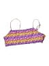 Unbranded Animal Print Purple Swimsuit Top Size XL - photo 1
