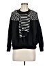 Mixxo Stripes Black Pullover Sweater Size M - photo 1