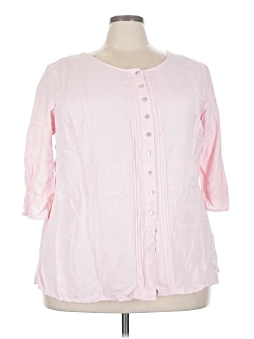 Avenue 3/4 Sleeve Button-Down Shirt (view 1)